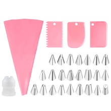 Juego de 24 boquillas de acero inoxidable para decorar pasteles