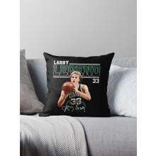 Funda de almohada retro de baloncesto de Larry Bird, 18x18 pulgadas.