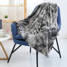 Tie-Dye Faux Fur Throw Blanket 130 x 160 cm