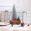 Mini Plastic Christmas Tree Decor – Silver, Green, Gold 1