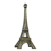 Vintage Eiffel Tower Statue Metal Alloy Ornament