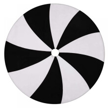 Jupe de sapin de Noël noire et blanche 91 cm (36 pouces)
