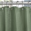 Rideau de douche avec crochets, vert, 182 x 182 cm 1