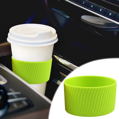 Capa de silicone para caneca, 8x5cm, resistente ao calor e antiderrapante. 2