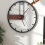 Classical Silent Wall Clock with Pendulum, Black 1