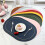 6 Pcs PU Leather Elliptical Placemats 3