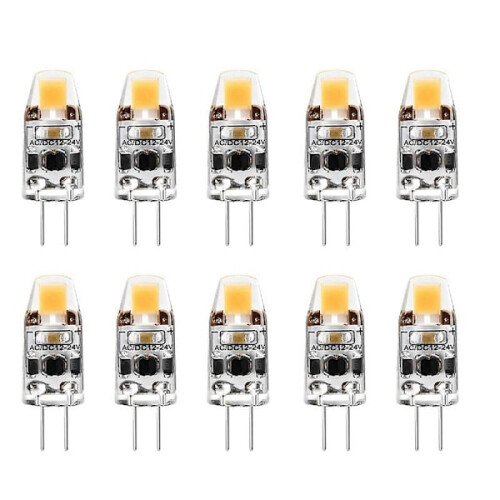 G4LED-lampa 2W kallvit 10-pack