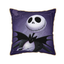Fodere per cuscini in morbido velluto a tema Nightmare Before Christmas, 40x40 cm, 45x45 cm, 50x50 cm, nere, compatibili con l'arredamento di divani