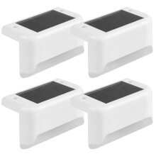 Solar Step Lights 4 Pack ABS Waterproof Outdoor Stair Lights