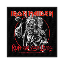 Iron Maiden Run For Your Lives Woven Standard Badge