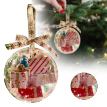 Ensemble de décorations de Noël transparentes à suspendre