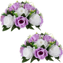 XIUH Sidenblombollar 2-pack Lila Bröllopsdekorationer