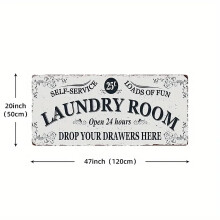 Non-Slip Kitchen Runner Rug 50x8x8cm Grey