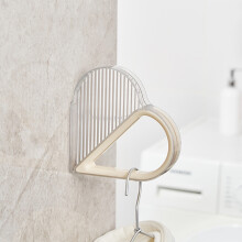 Cabide de parede Love Hanger – Plástico branco, 1 unidade