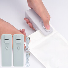 Coupe-sacs et scelleuse de sacs rechargeable USB (1 pièce)