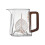 Borosilicate Glass Tea Kettle with Wood Handle and Infuser 1