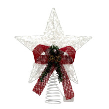 Étoile décorative en fer forgé pour sapin de Noël