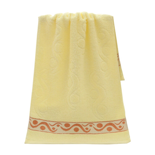 Serviette corail 34 x 74 cm Jaune