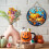 Halloweenpumpa akryldörrhänge 15 cm 1
