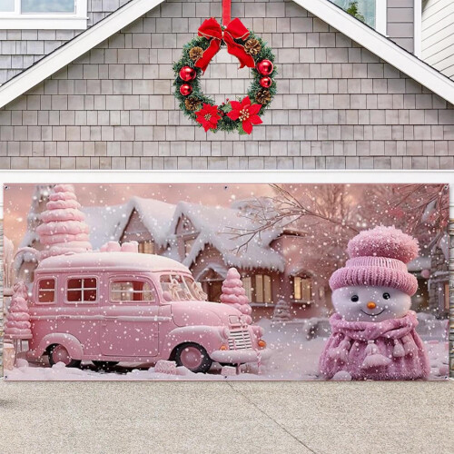 Julbanderoll för garagedörr 2,1 m x 4,8 m