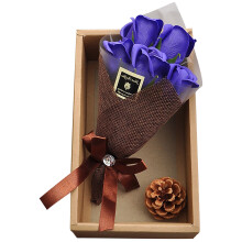 Bouquet de roses artificielles à 5 tiges - Décoration intérieure