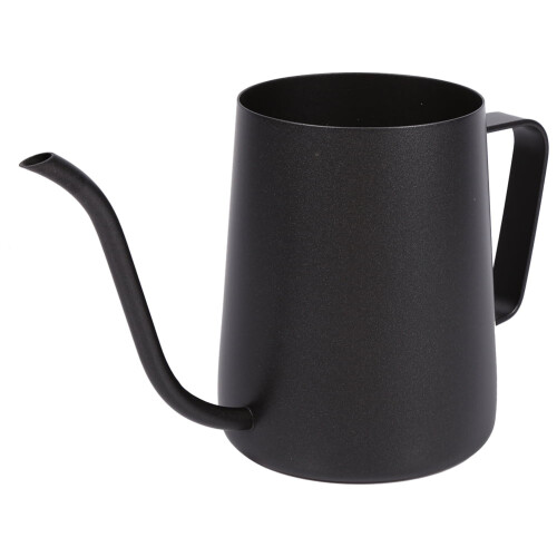 Cafetera de acero inoxable con pico de cuello de cisne