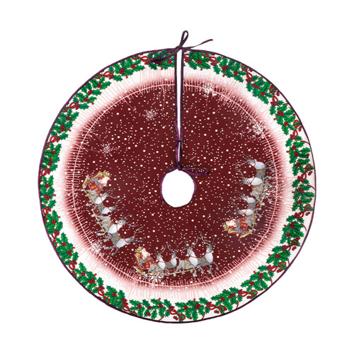 Jupe de sapin de Noël en peluche 68,5 cm
