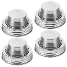 Tapas de acero inoxidable para tarros Mason (paquete de 4)