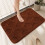 Tapis de bain antidérapant marron 51 x 79 cm 4