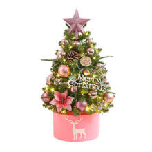Sapin de Noël artificiel miniature avec lumières LED 45 cm