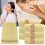 Ensemble de 6 serviettes de bain en coton jaune 34 x 74 cm 2