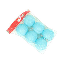 Boules de Noël givrées à la poussière d'or (lot de 12)