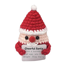 Poupée Père Noël au crochet, décoration de Noël faite main, mini