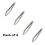 Chef Craft Edelstahl-Klappzangen, 23 cm, 4er-Pack 1