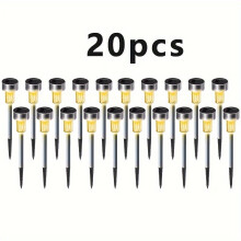 20-Piece Solar Landscape Lights Outdoor Waterproof