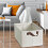 Under Bed Storage Container,Foldable Storage Cubes,Household Clothes Storage Container,gray 4
