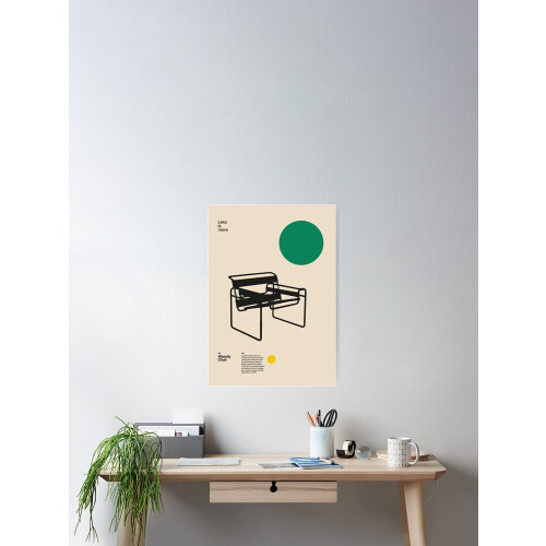 Wassily stol vintage väggkonsttryck 45x30 cm