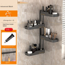 Étagère de salle de bain pivotante, support mural pour cosmétiques
