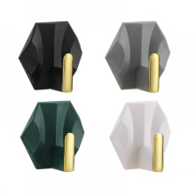 Lot de 8 crochets porte-serviettes muraux en aluminium