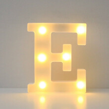 Enseigne lumineuse LED – ABS, blanc chaud, 16 x 18 cm, à piles