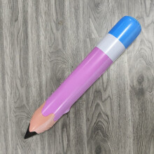 6 Pack Inflatable Pencil Decorations, 70 cm, Multicolour