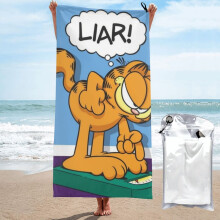 Serviette de plage en microfibre Garfield 80 x 160 cm