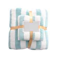 Cotton Hand Towels Soft Absorbent Bathroom 2-Pack Green