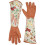 Welling Gartenhandschuhe aus Kunstleder mit Blumenmuster oder einfarbig, 1 Paar 1
