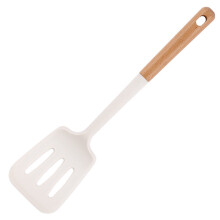 Espátula de cozinha de silicone com cabo de madeira