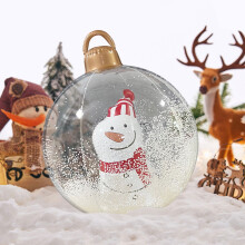 Boule de Noël gonflable Gnobogi 60 cm en PVC pour extérieur