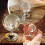 Kristallen minibol display set met standaard (2 stuks) 3