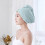 Turbante per capelli in microfibra Yoloke con bottone, 25x60 cm 2