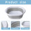 Collapsible Foot Bath Basin Grey 5