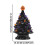 Ceramic tree decor with lights black pumpkin top 3